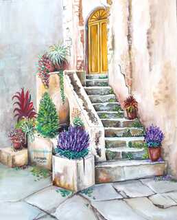 Gouachè, Escalinatas rústicas, 4 Sesiones, incluye materiales