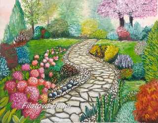 Gouachè, Jardines, 4 Sesiones, incluye materiales