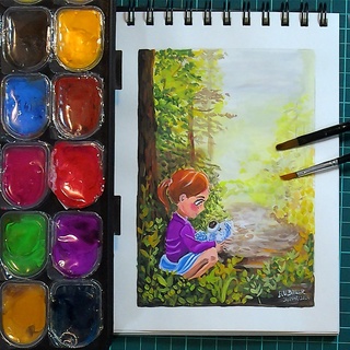 Gouachè Jelly, Escenas Anime, 4 Sesiones, incluye materiales