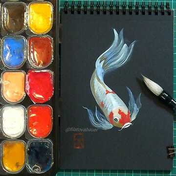 Gouachè Jelly, Peces koi, 4 Sesiones, incluye materiales