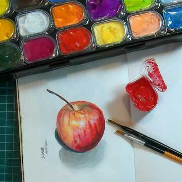 Gouachè Jelly, Frutas del natural, 4 Sesiones, incluye materiales