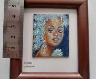 Lápiz de color, Miniatura retrato, 4 Sesiones, incluye materiales